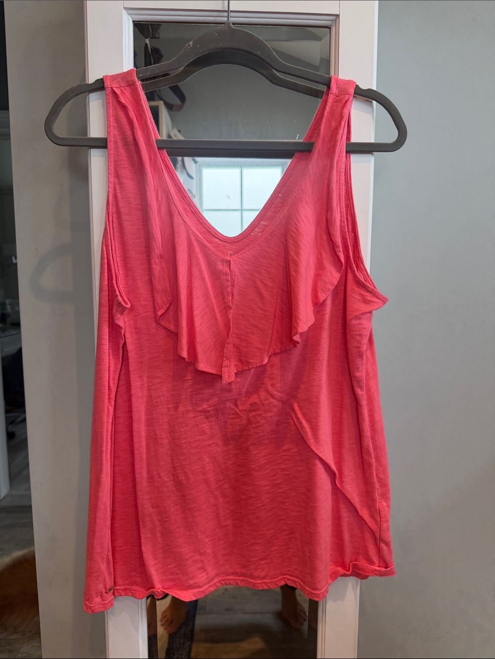 Lilly Pulitzer Women's Coral Ruffle Tank Top